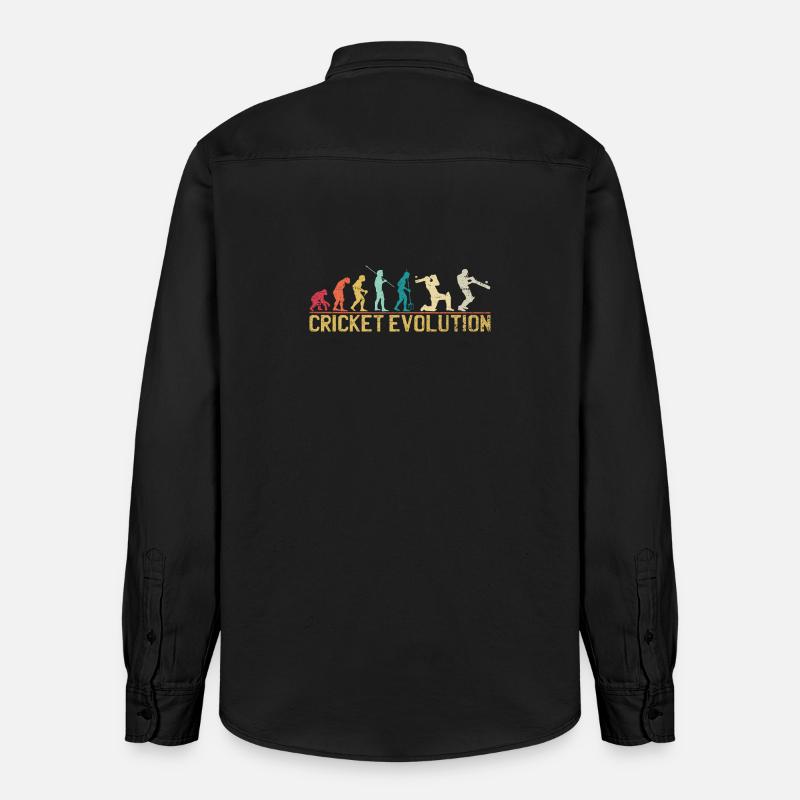 Cricket-Evolution-Design - Relaxed Fit Unisex Organic Hemd von Stanley/Stella - washed Black