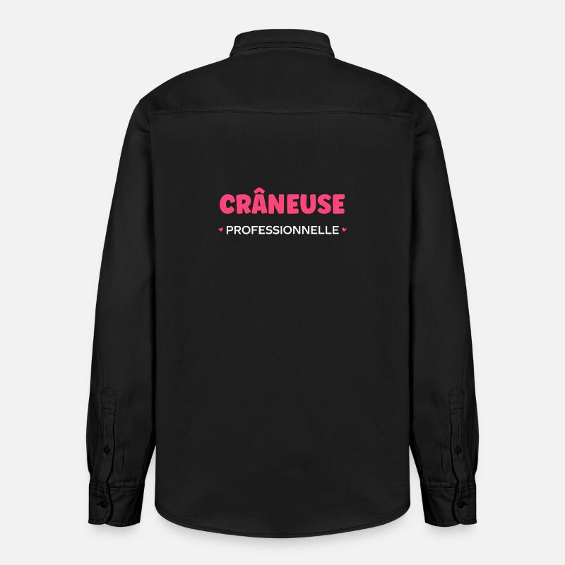 craneuse - Chemise unisexe coupe décontractée bio Stanley/Stella - noir délavé