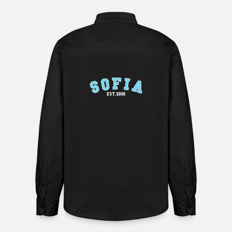 Sofia Fondée en 2006 - Chemise unisexe coupe décontractée bio Stanley/Stella - noir délavé
