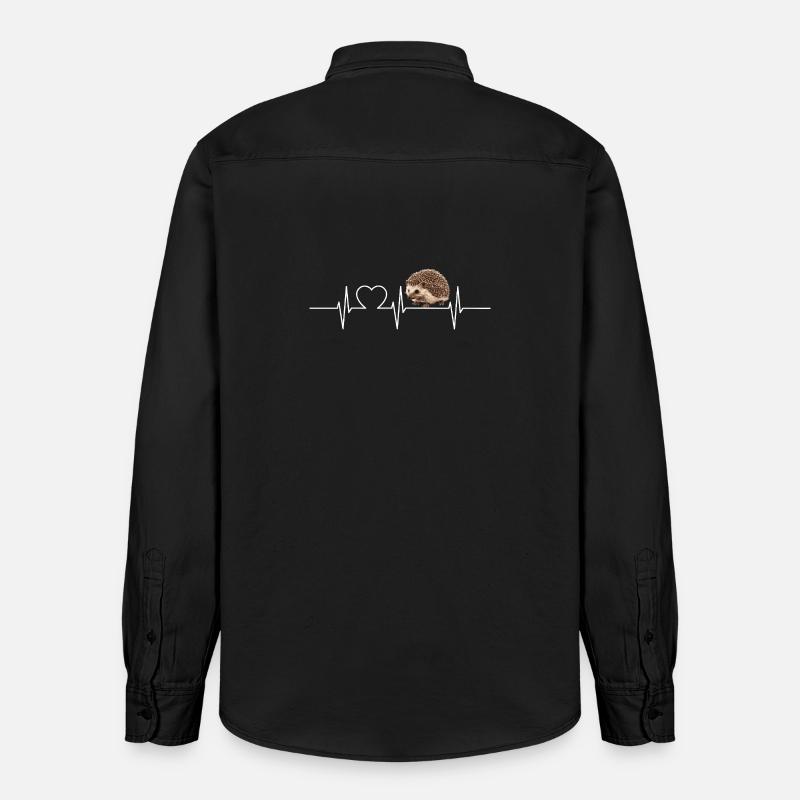Igel - Relaxed Fit Unisex Organic Hemd von Stanley/Stella - washed Black