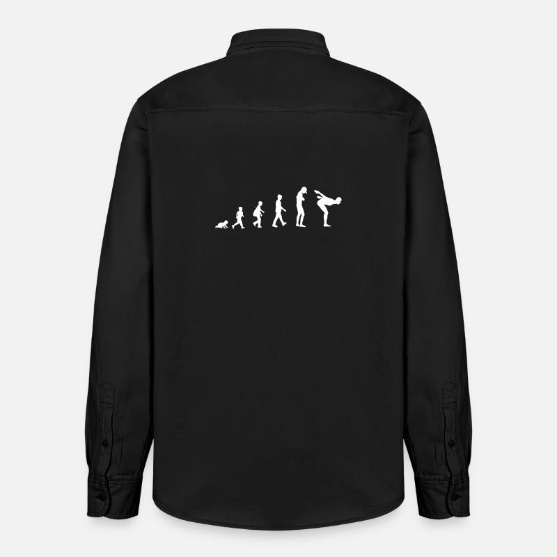 Évolution vers le flotteur - Chemise unisexe coupe décontractée bio Stanley/Stella - noir délavé