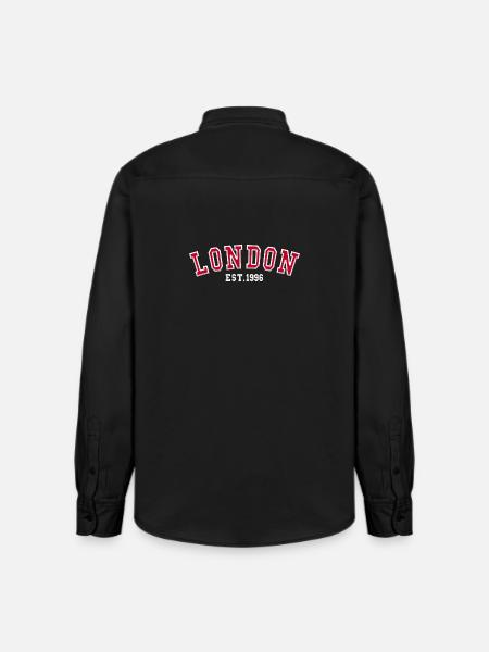 Londres Fondée en 1996 - Chemise unisexe coupe décontractée bio Stanley/Stella - noir délavé