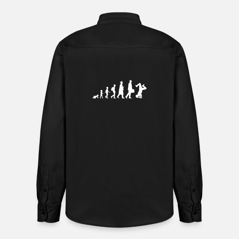 Breakdance Evolution - Relaxed Fit Unisex Organic Hemd von Stanley/Stella - washed Black