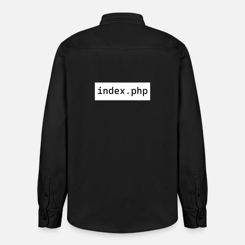 index php - Relaxed Fit Unisex Organic Hemd von Stanley/Stella - washed Black