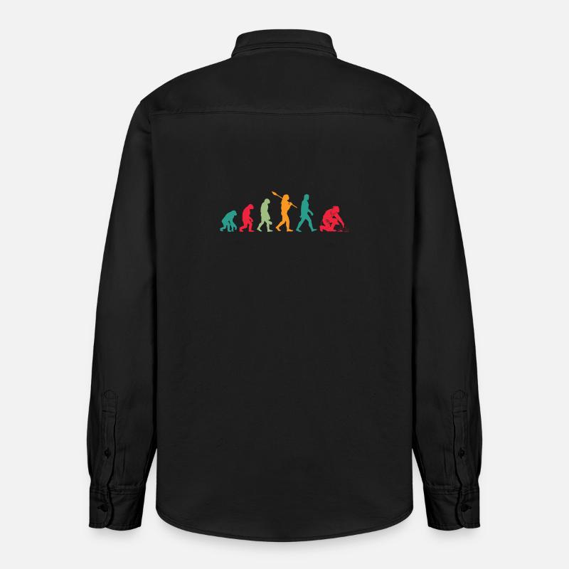 Évolution des soudeurs - Chemise unisexe coupe décontractée bio Stanley/Stella - noir délavé