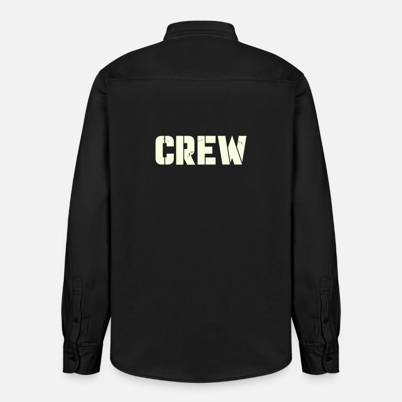 crew - Relaxed Fit Unisex Organic Hemd von Stanley/Stella - washed Black