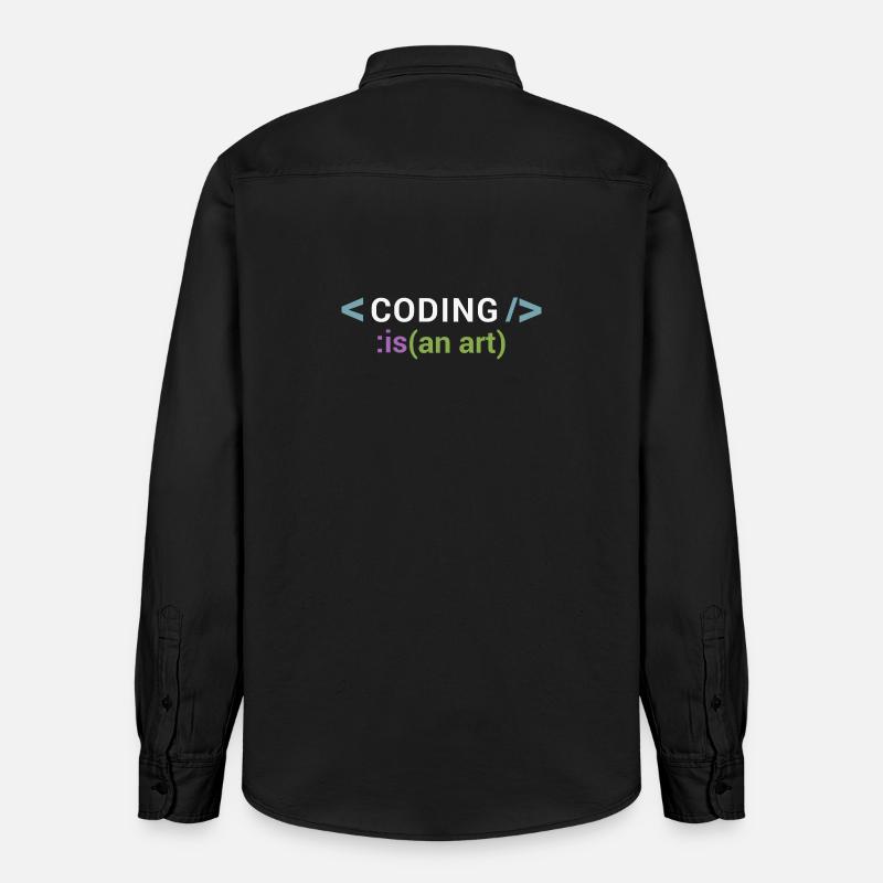 Programmieren ist eine Kunst - Relaxed Fit Unisex Organic Hemd von Stanley/Stella - washed Black