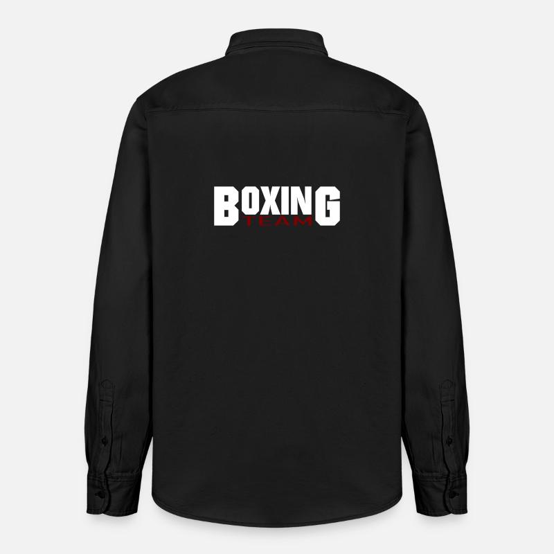 Conception de l’équipe de boxe - Chemise unisexe coupe décontractée bio Stanley/Stella - noir délavé