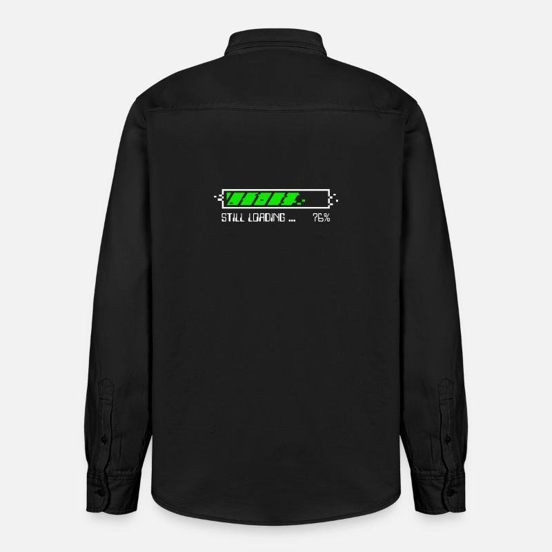 Still Loading – Patience Gamer - BLC - Chemise unisexe coupe décontractée bio Stanley/Stella - noir délavé