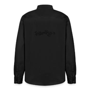 Bijoux d’ornement (Vectorgraphic) - Chemise unisexe coupe décontractée bio Stanley/Stella - noir délavé - Dos - AI Model Male 178 light (178cm)