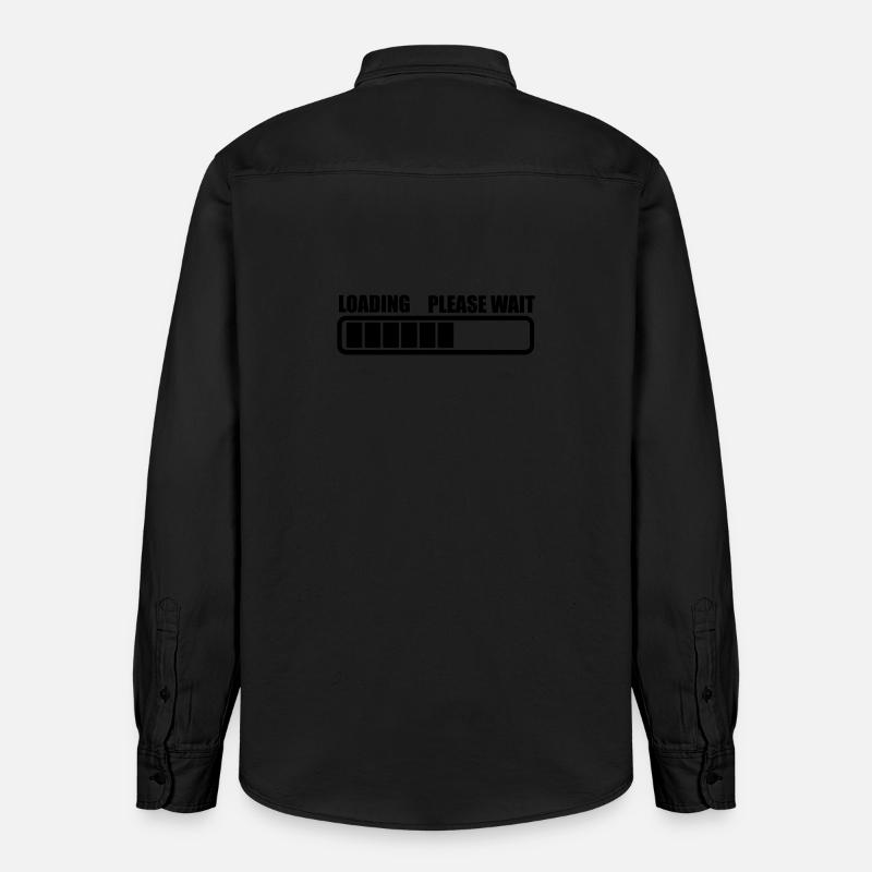 Aufladen wartet eine Weile - Relaxed Fit Unisex Organic Hemd von Stanley/Stella - washed Black