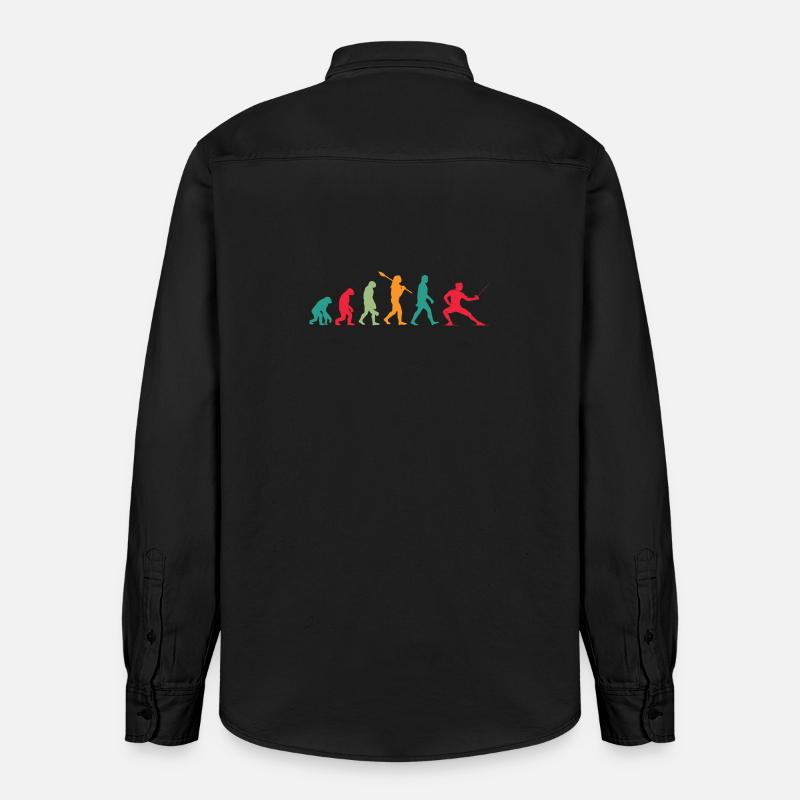 Fechten Evolution - Relaxed Fit Unisex Organic Hemd von Stanley/Stella - washed Black