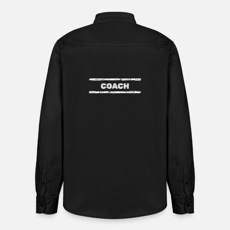 Beruf Coach - Relaxed Fit Unisex Organic Hemd von Stanley/Stella - washed Black
