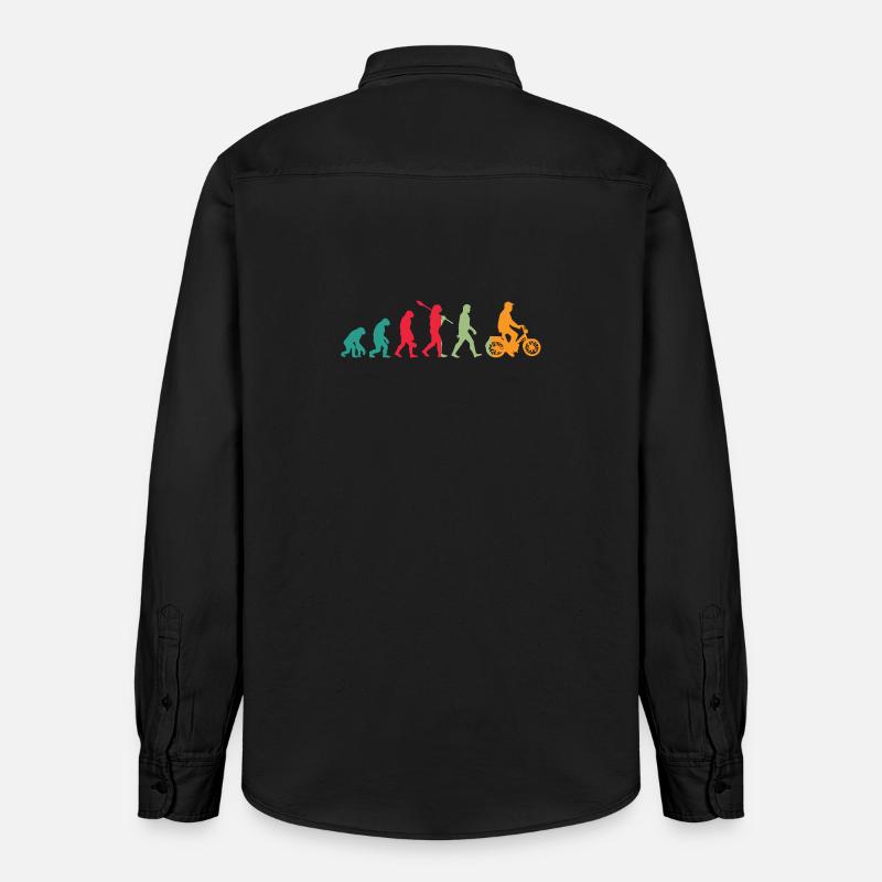 Mofa Evolution Mobylette - Chemise unisexe coupe décontractée bio Stanley/Stella - noir délavé