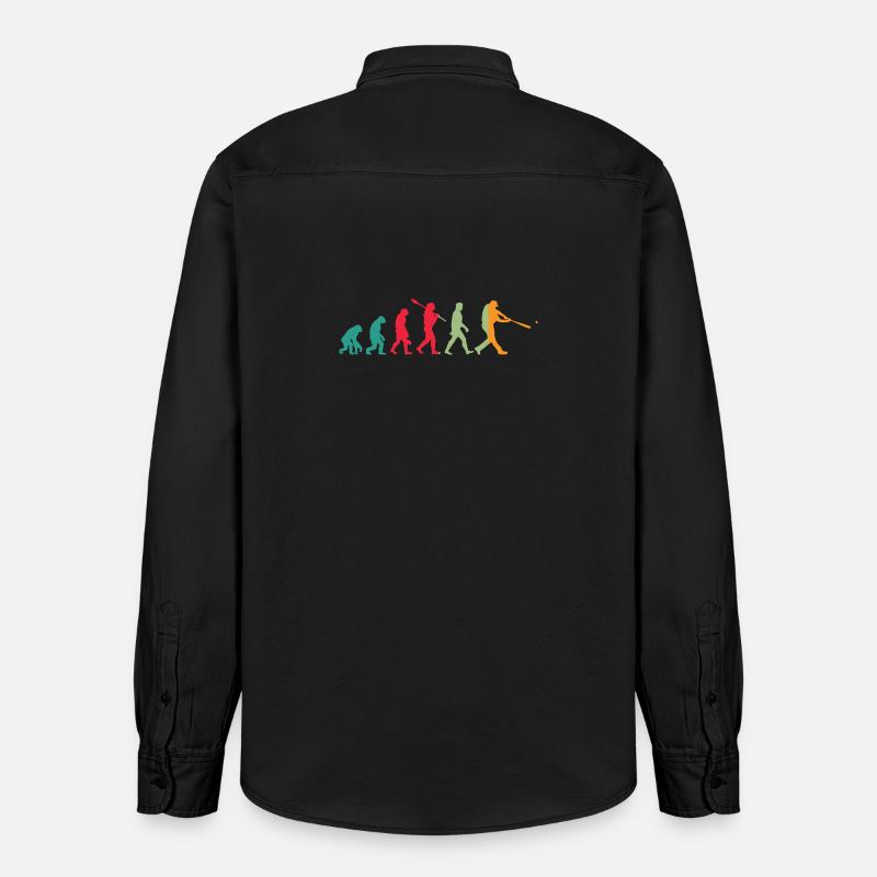 Évolution du basket-ball - Chemise unisexe coupe décontractée bio Stanley/Stella - noir délavé