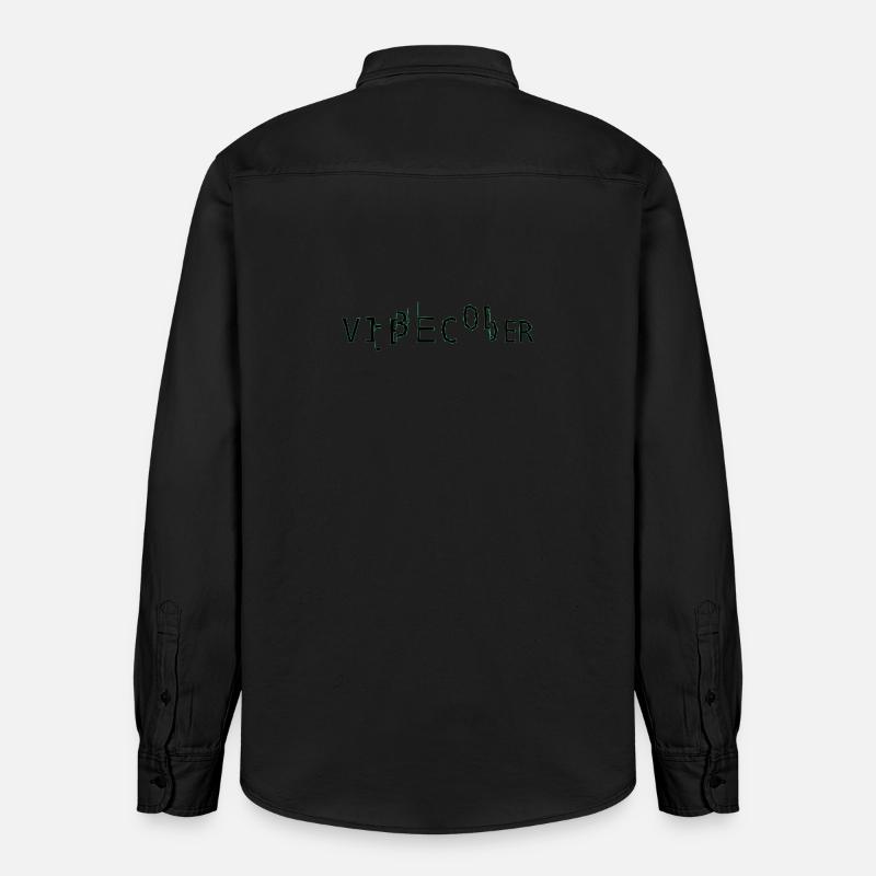 vibecoder_mono glitch - Relaxed Fit Unisex Organic Shirt by Stanley/Stella - washed black