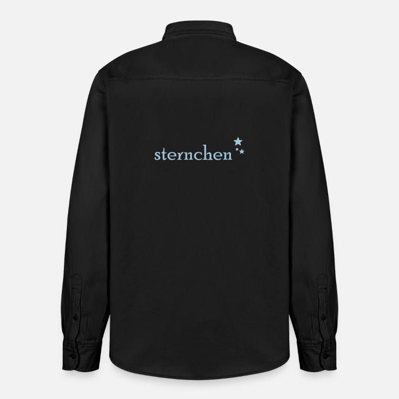 Sternchen - Relaxed Fit Unisex Organic Hemd von Stanley/Stella - washed Black