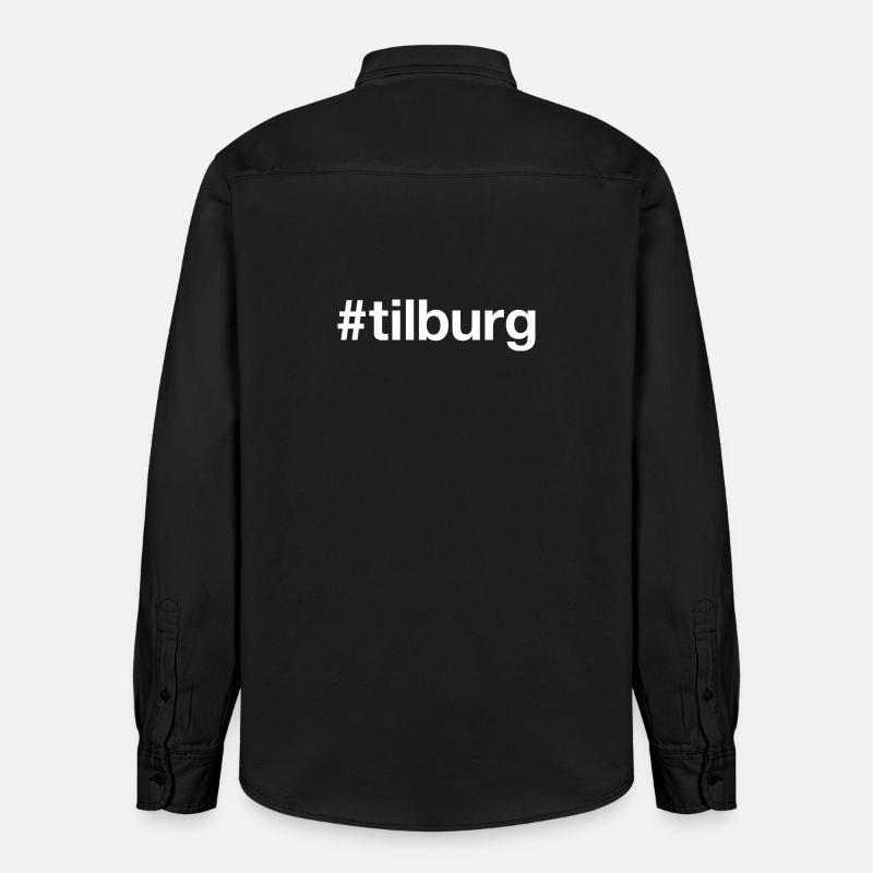 TILBURG, Pays-Bas, Pays-Bas - Chemise unisexe coupe décontractée bio Stanley/Stella - noir délavé