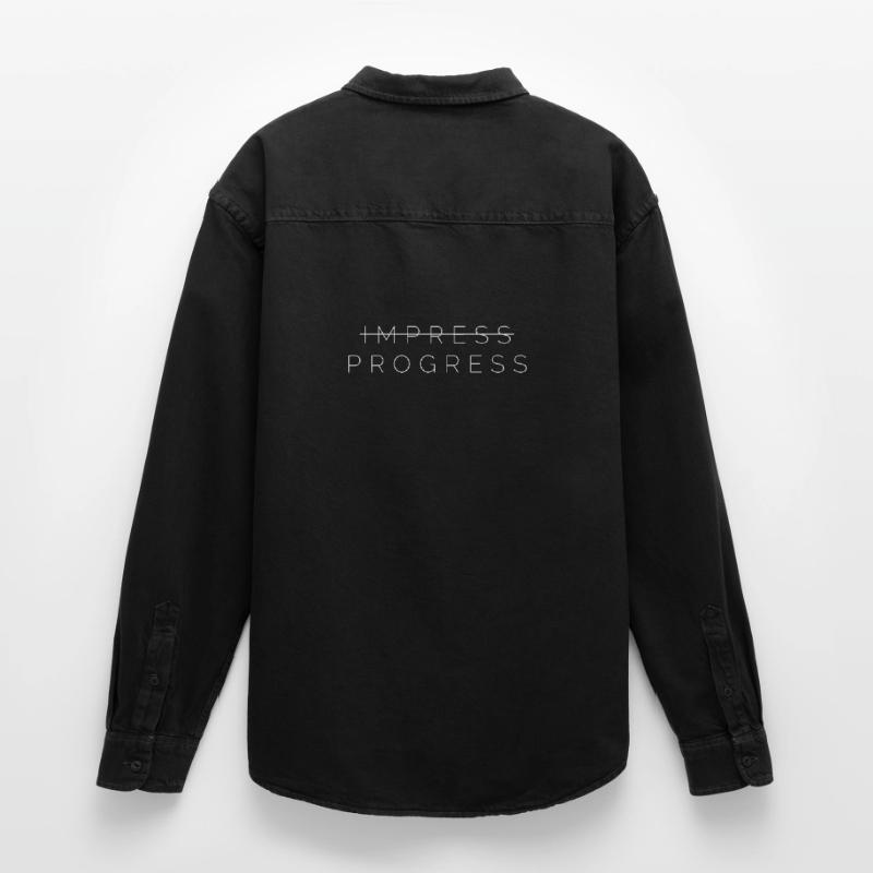 IMPRESSIONNER LE PROGRÈS Chemise unisexe coupe décontractée bio Stanley/Stella