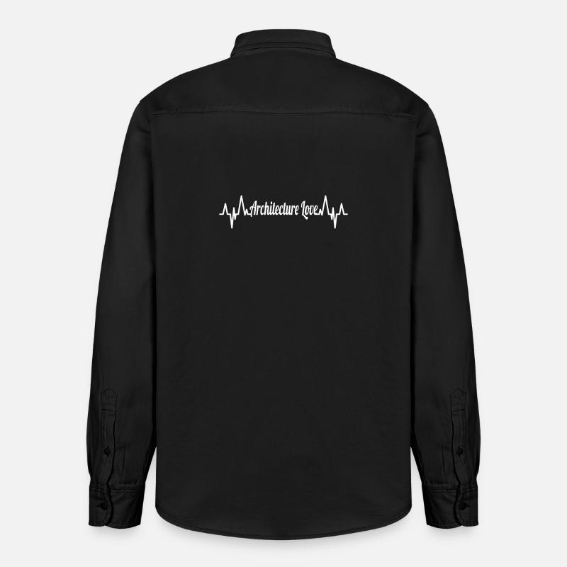 Architecture Palpitations - Chemise unisexe coupe décontractée bio Stanley/Stella - noir délavé