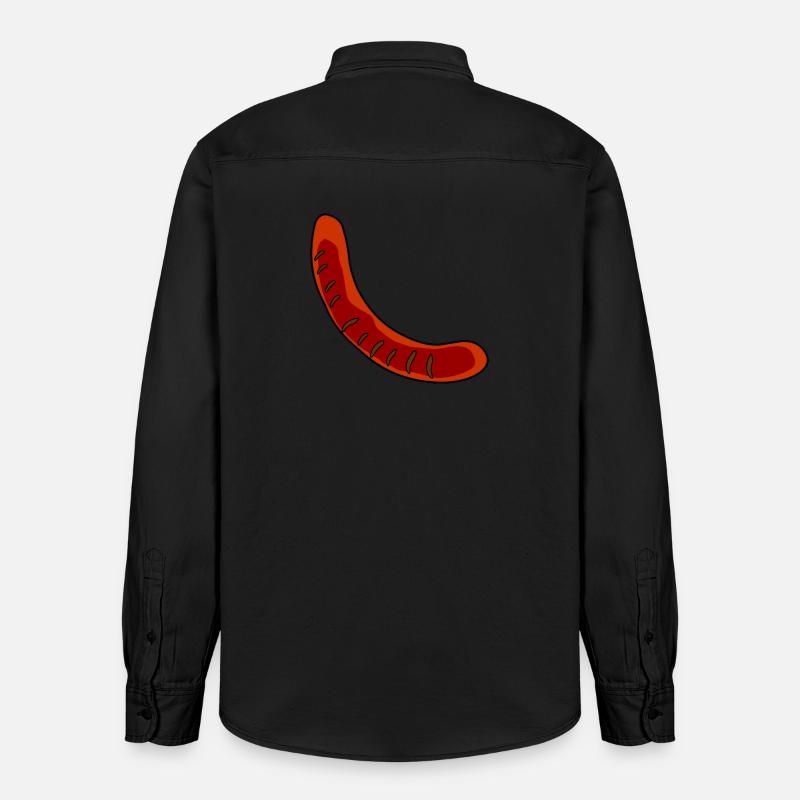Wurst oder Bratwurst - Relaxed Fit Unisex Organic Hemd von Stanley/Stella - washed Black