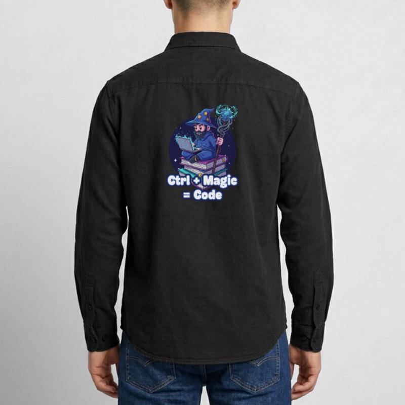 Ctrl Magic Code Wizard Relaxed Fit Unisex Organic Shirt by Stanley/Stella