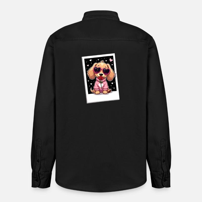 Dackel teckel teckel tekel - Chemise unisexe coupe décontractée bio Stanley/Stella - noir délavé