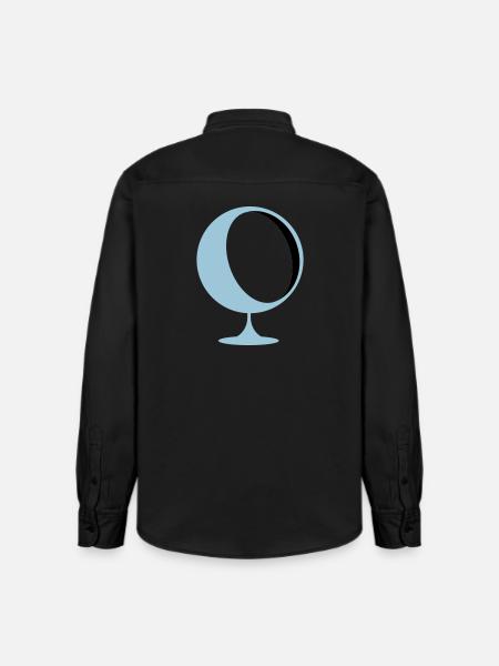 retro lounge chair eames panton - Relaxed Fit Unisex Organic Shirt by Stanley/Stella - washed black