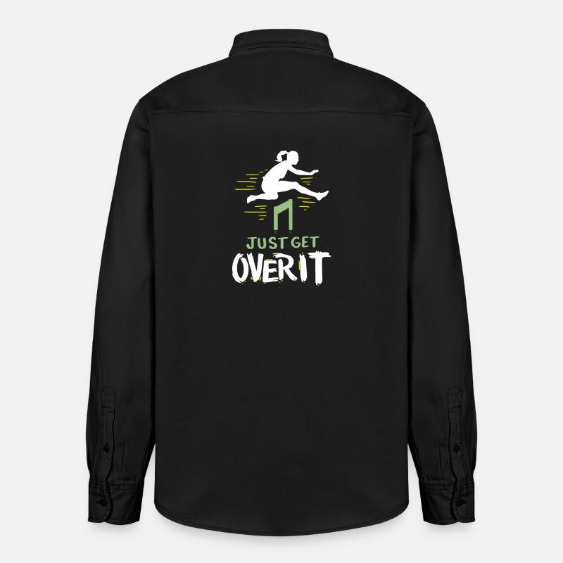 Athlétisme Course d’obstacles Sport - Chemise unisexe coupe décontractée bio Stanley/Stella - noir délavé