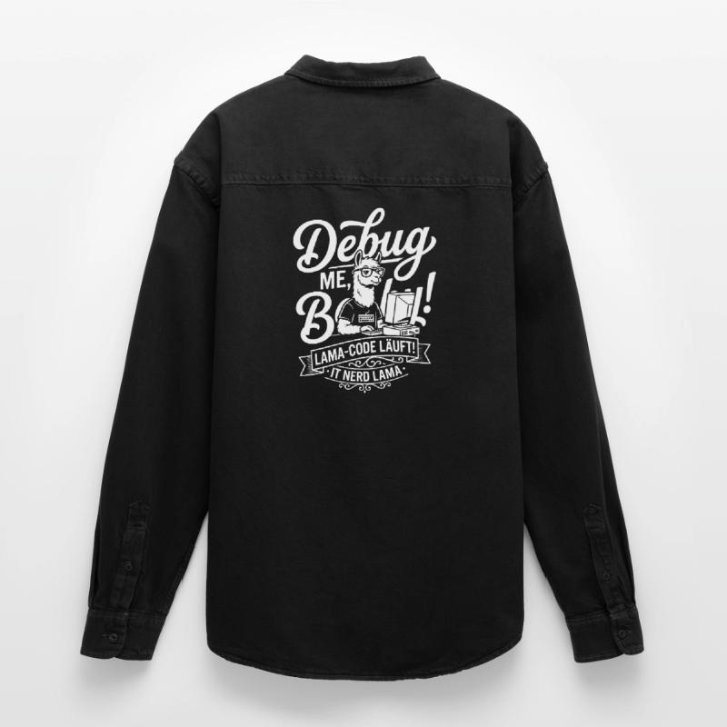 Lama Code Debug Design Relaxed Fit Unisex Organic Hemd von Stanley/Stella