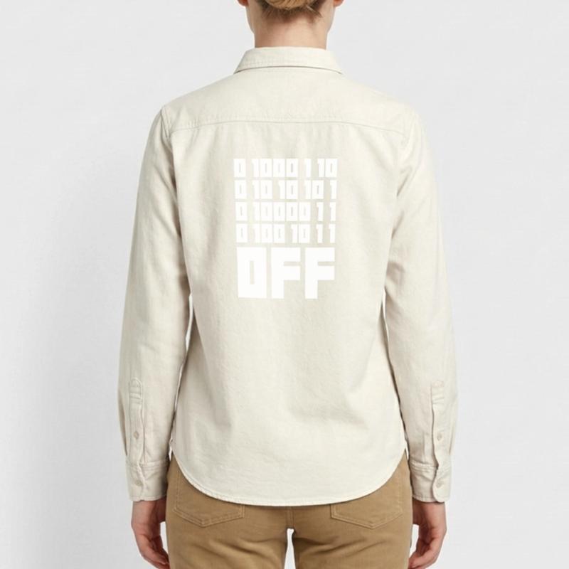Binary Code F**k OFF – Nerd Humor & Geek Code Relaxed Fit Unisex Organic Shirt by Stanley/Stella