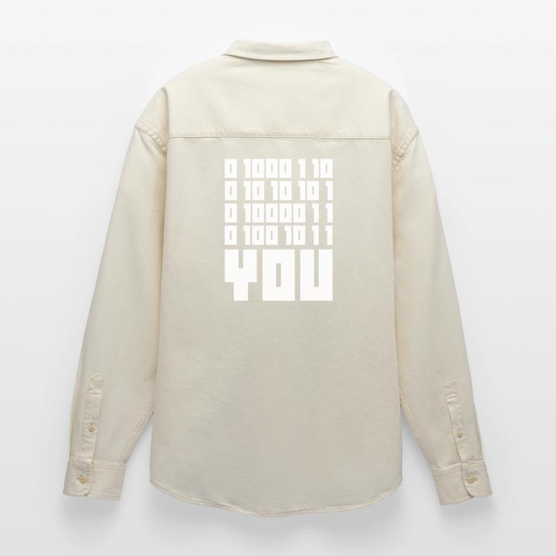Binary Code F**k YOU – Geek Code & Nerd Humo Relaxed Fit Unisex Organic Shirt by Stanley/Stella