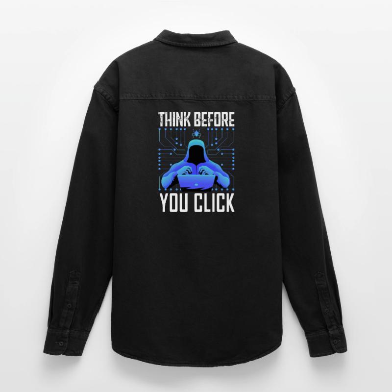 Hacker Hacker Programmeur Cybersécurité Linux Chemise unisexe coupe décontractée bio Stanley/Stella