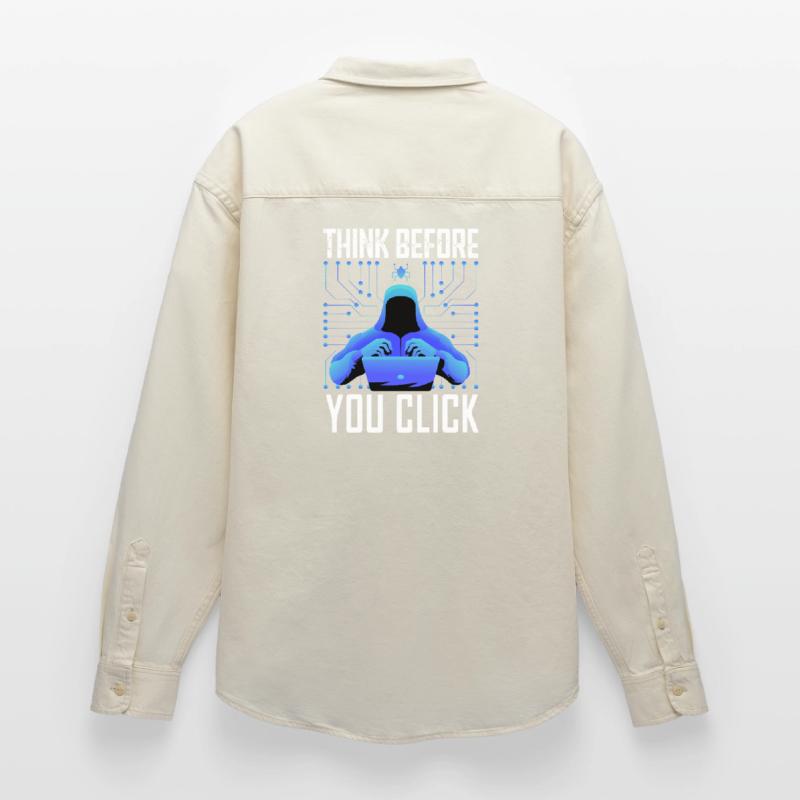 Hacker Hacking Programmer Linux Cybersecurity Data Relaxed Fit Unisex Organic Shirt by Stanley/Stella