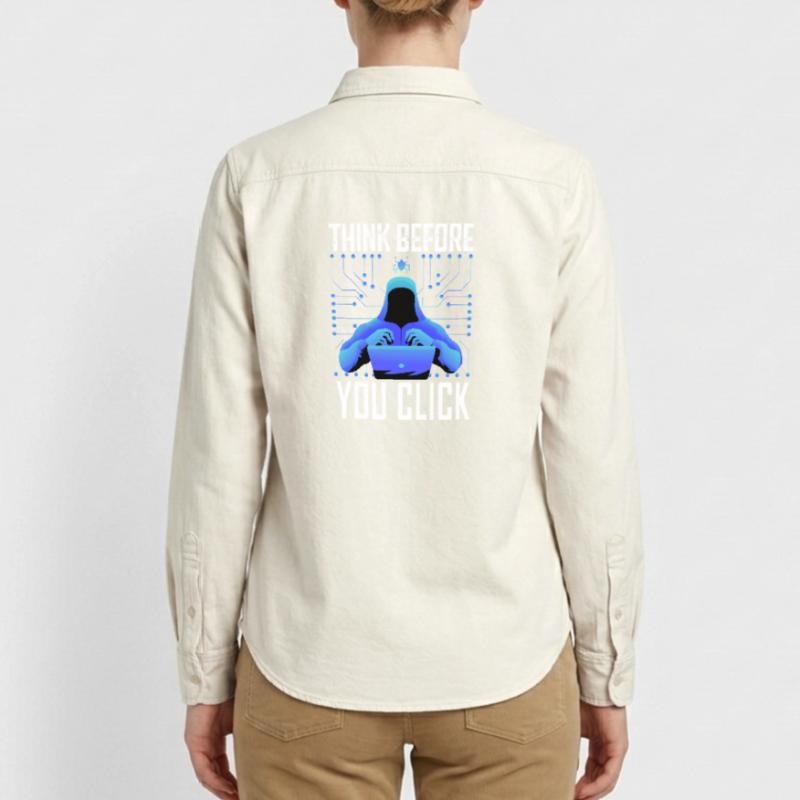 Hacker-Hacker-Hacker-Programmierer Linux Cybersicherheitsdaten Relaxed Fit Unisex Organic Hemd von Stanley/Stella