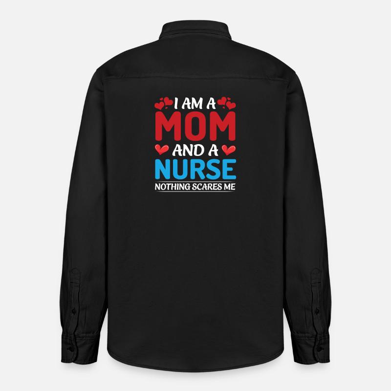 Conception de maman et d’aidant - Chemise unisexe coupe décontractée bio Stanley/Stella - noir délavé