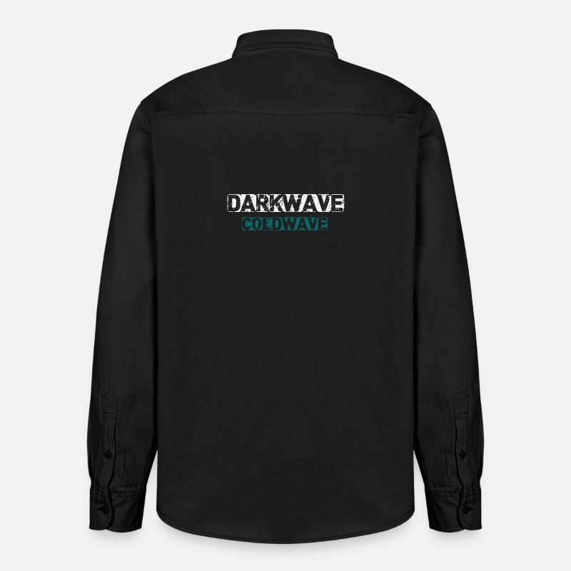 Darkwave Coldwave - Relaxed Fit Unisex Organic Hemd von Stanley/Stella - washed Black