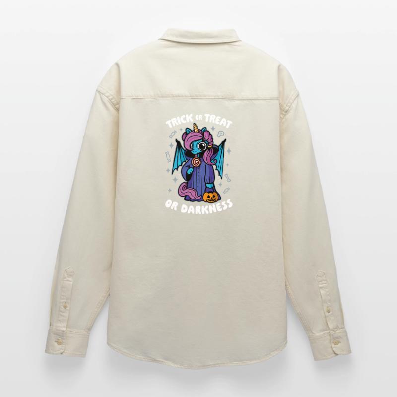 Dunkles süßes Einhorn - Süßes oder Saures oder Dunkelheit Relaxed Fit Unisex Organic Hemd von Stanley/Stella