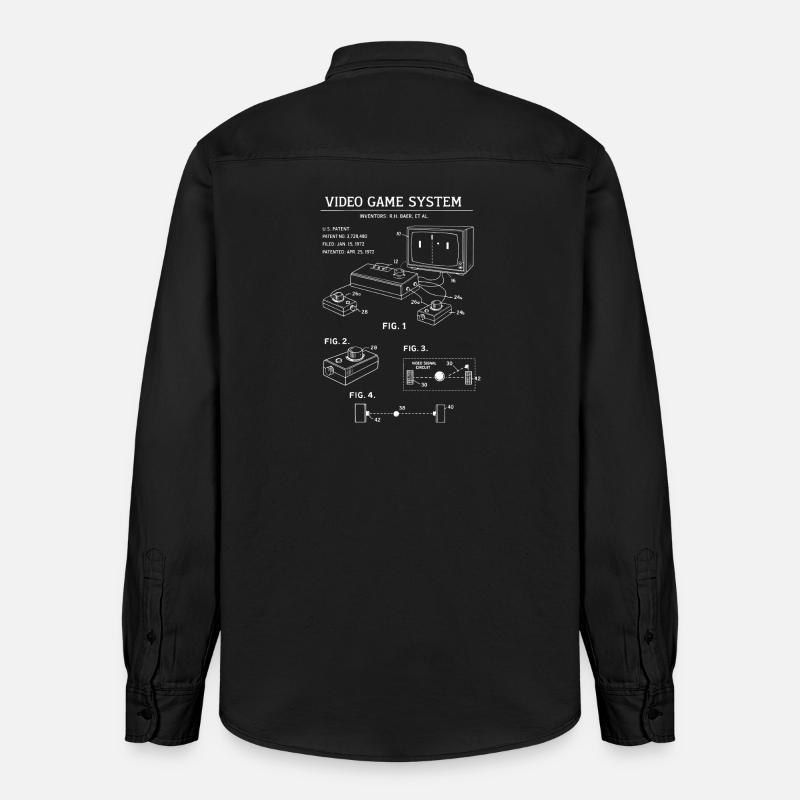 Progetto Console Retrò - Camicia unisex vestibilità rilassata bio di Stanley/Stella - washed black