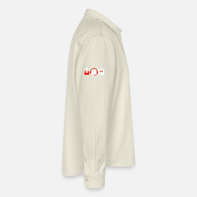 Retro-Controller, PC und Headset  Relaxed Fit Unisex Organic Hemd von Stanley/Stella