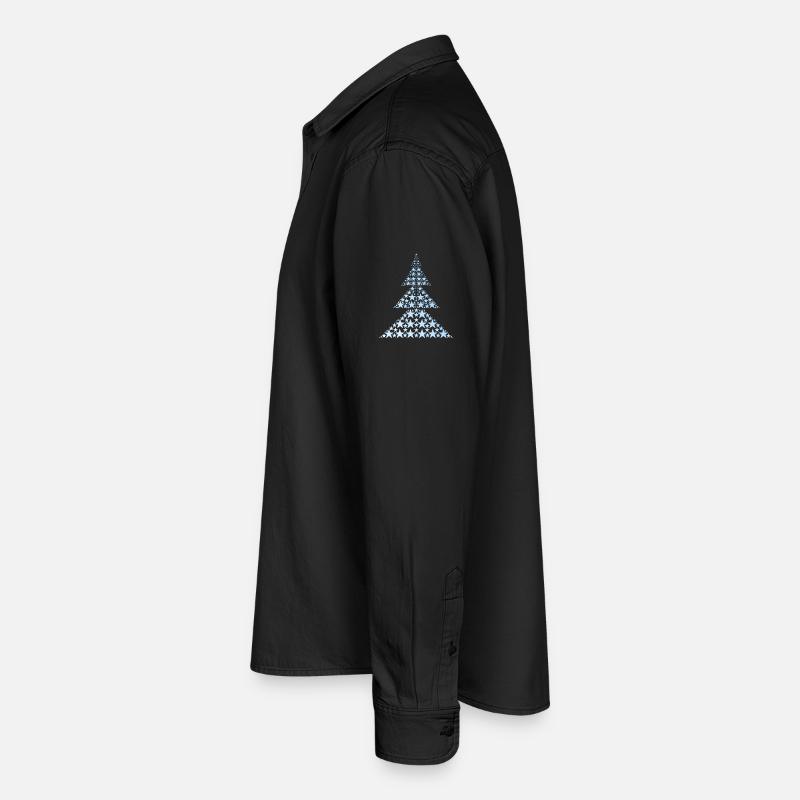 Blauer Weihnachtsbaum Relaxed Fit Unisex Organic Hemd von Stanley/Stella