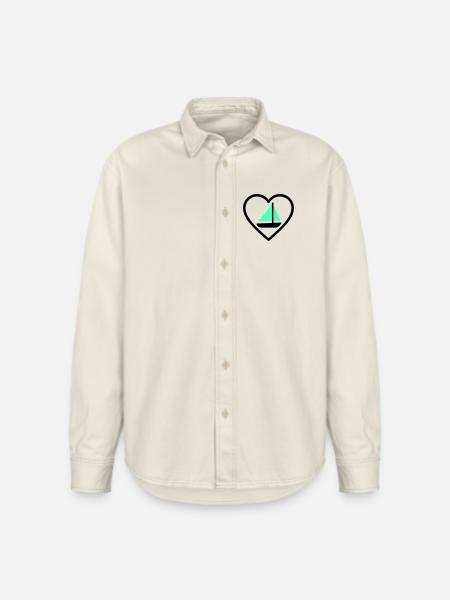 Cuore Vela – Passione Navigazione - Relaxed Fit Unisex Organic Shirt by Stanley/Stella - soft Ecru