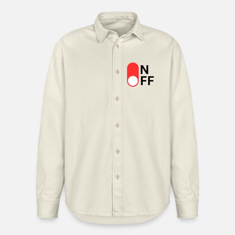 ON/OFF mode - Relaxed Fit Unisex Organic Shirt by Stanley/Stella - soft Ecru