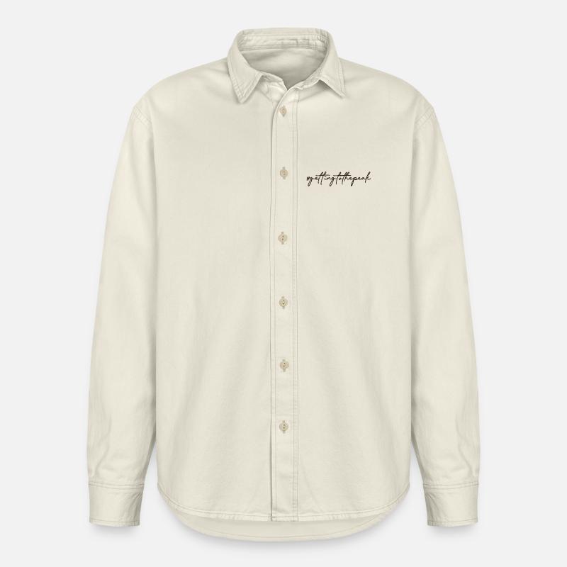 #gettingtothepeak – Votre chemin vers le sommet ⛰️ - Chemise unisexe coupe décontractée bio Stanley/Stella - écru doux