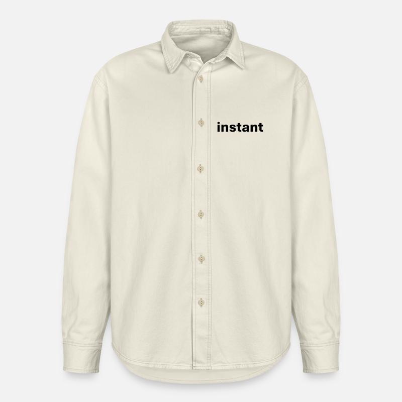 Instant - Chemise unisexe coupe décontractée bio Stanley/Stella - écru doux