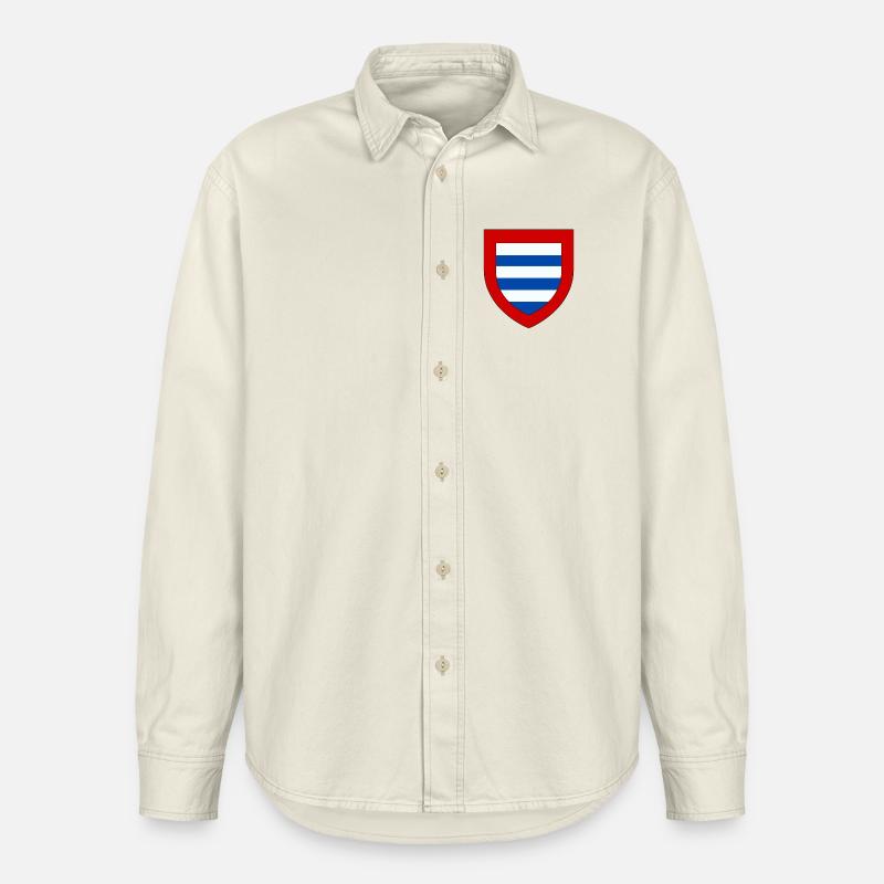 Blason du Goële - Chemise unisexe coupe décontractée bio Stanley/Stella - écru doux