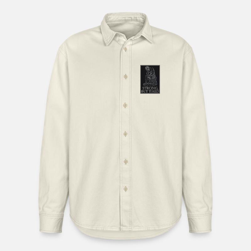 Fort mais fatigué - Chemise unisexe coupe décontractée bio Stanley/Stella - écru doux