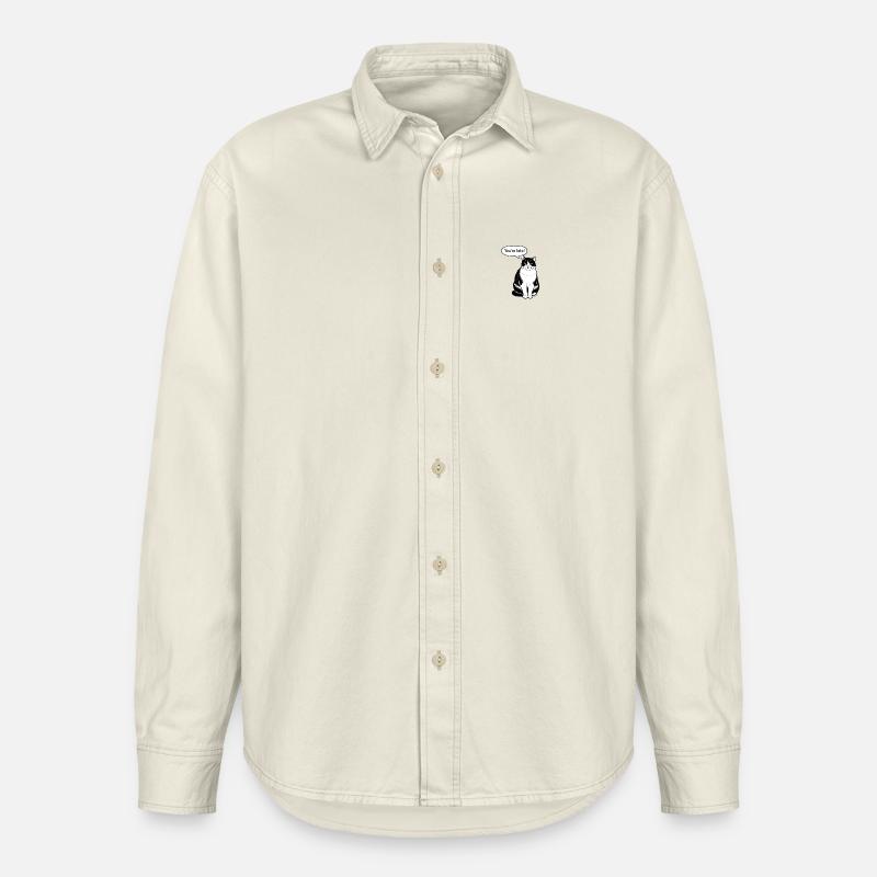 Sei in ritardo - Camicia unisex vestibilità rilassata bio di Stanley/Stella - ecru morbido
