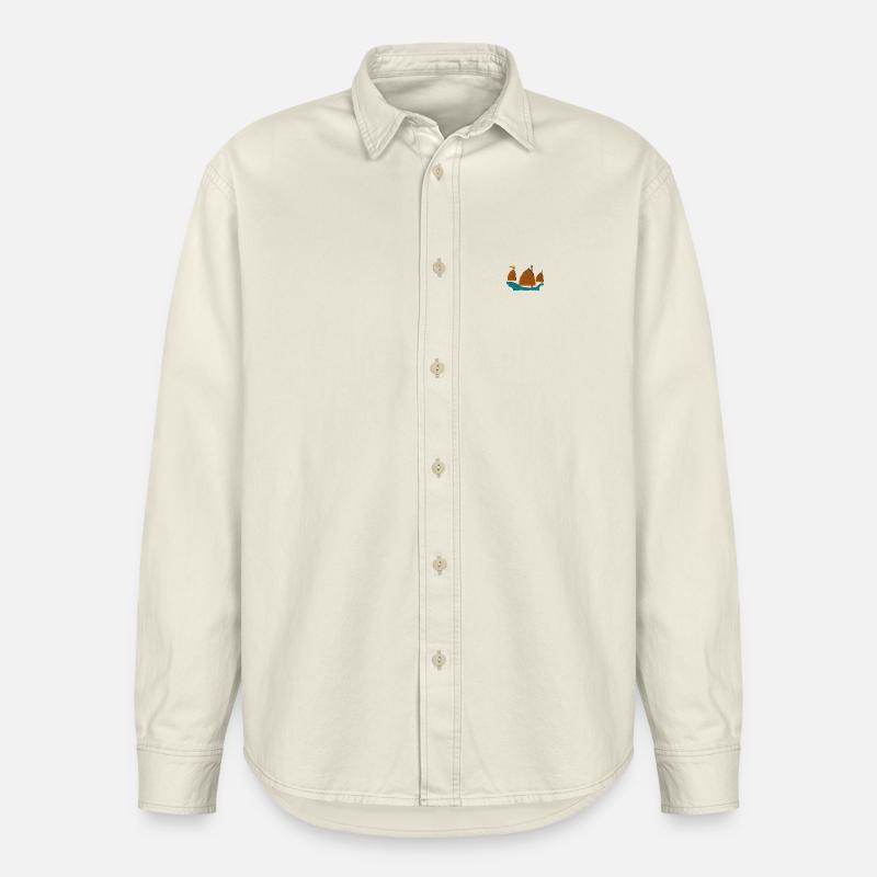 Sailing ship - Relaxed Fit Unisex Organic Hemd von Stanley/Stella - Natur