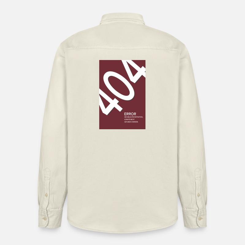 Error 404 Motivation Not Found - Relaxed Fit Unisex Organic Hemd von Stanley/Stella - Natur
